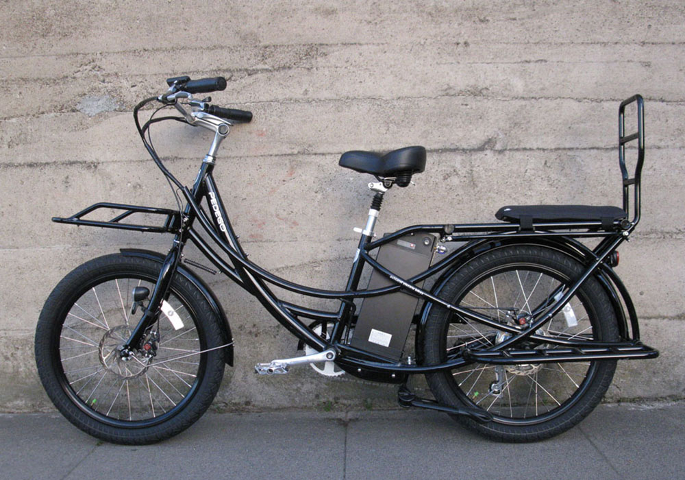 Ashland Electric Bikes Pedego-Stretch-Cargo-Bike-black-2 - Ashland